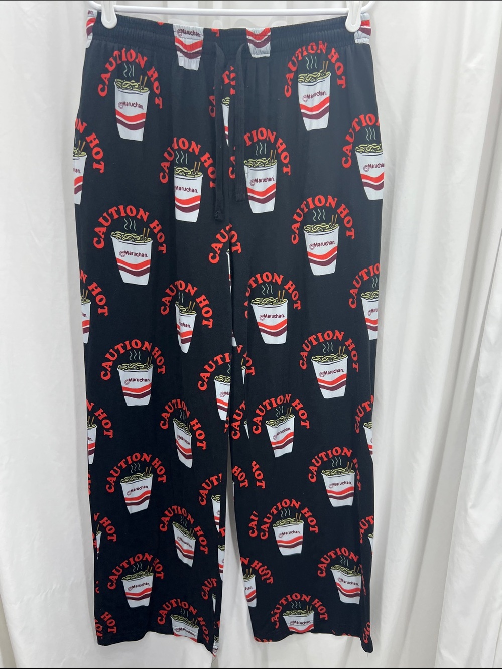 Maruchan Men’s XL Lounge Pajama Casual Pants Whimsical Pot Noodle Print